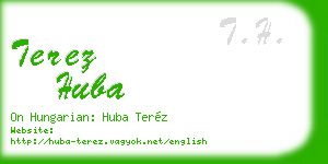 terez huba business card
